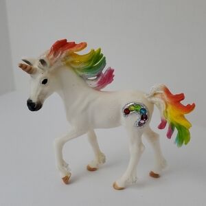 Small Colorful Unicorn Toy Figure